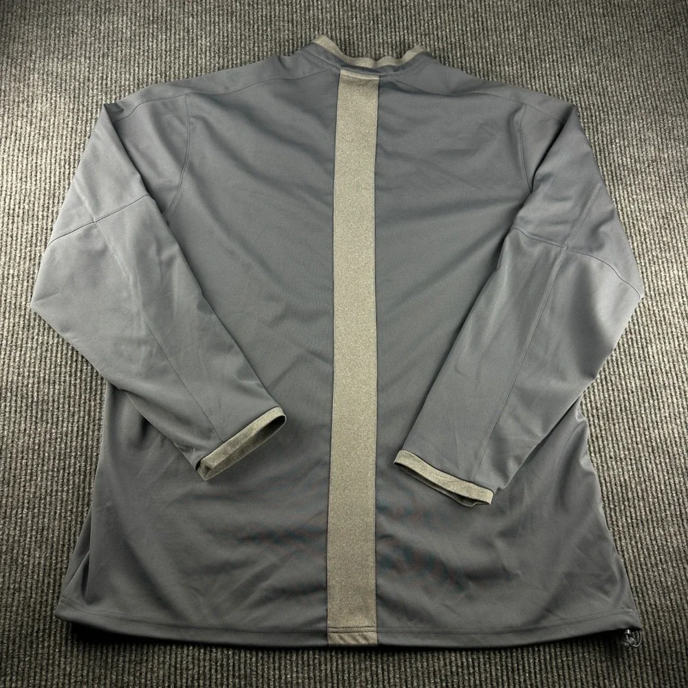 Adidas Baseball JSU Gamecocks Mens 2XL Gray Quarter Zip Pullover Jacket RN88387
